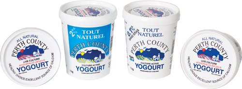 Perth County yogourts from Local Dairy