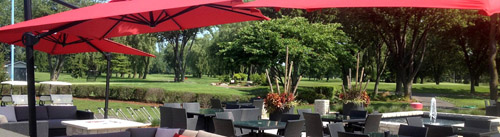 The terrace at Parkside Grille, Rochester Place, in Belle River
