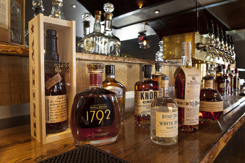 A selection from the Bourbon Bar