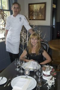 Innkeeper Joanne Oliver with Chef Jamie Crosby