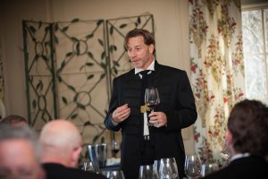 John Szabo, one of Canada's few Master Sommeliers, guides guests through a wine tasting before the TASTINGS main event. 