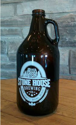 Stone House Pilsner is  available in refillable growlers