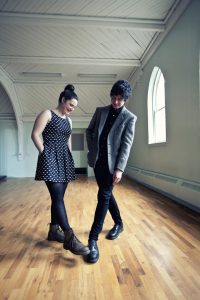 Qristina and Quinn Bachand appear at the London Music Club August 19 — not your average Celtic band!